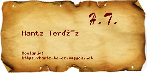 Hantz Teréz névjegykártya